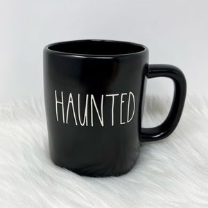 Rae Dunn HAUNTED Halloween Holiday Coffee Tea Mug in Black
